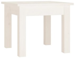 Mesa de centro 35x35x30 cm pinho maciço branco