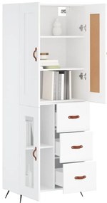 Armário alto 69,5x34x180 cm derivados de madeira branco