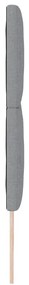 Cabeceira LED vidaXL Design de Blocos de Diamante Cinza Claro 200 cm T