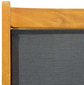 Cadeiras de terraço 2 pcs madeira de acácia maciça e textilene