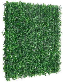 Vedação de arbusto artificial 24 pcs 50x50 cm verde