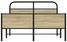Estrutura cama s/ colchão derivados de madeira carvalho sonoma
