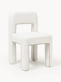 Cadeira de jantar estofada em bouclé Ana