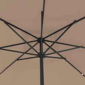 Guarda-sol Quadrado 295 x 245 cm Taupe