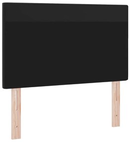 Cabeceira vidaXL Design Simples Preto 100 cm Couro Sintético