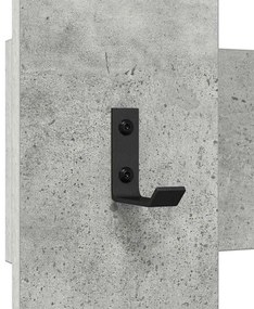 Cabideiro de Parede Cinzento cimento 65 x 3 x 100 cm