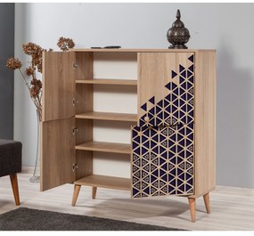 Armário Multiusos Multilux – Carvalho Sonoma – 95x111x36 cm