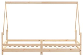 Estrutura de cama infantil 90x200 cm pinho maciço