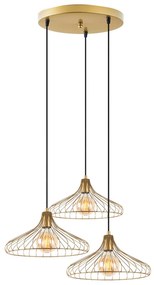 Lustre Depay – Dourado Brilhante – 65 x 64 x 120 cm