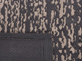 Tapete de exterior creme e preto 160 x 230 cm BALLARI Beliani