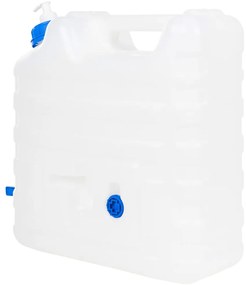 Recipiente água c/ torneira e dispensador de sabão 15L plástico