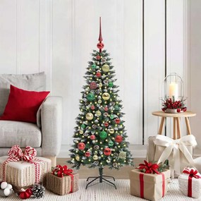 vidaXL Árvore de Natal Artificial Verde 120 cm PVC, Plástico e Aço