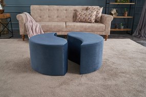 Pouffe Alis Puf – Azul – 80x40x80 cm