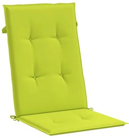 Almofadões cadeiras altas de jardim 2pcs tecido verde brilhante