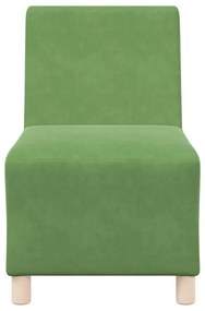 Poltrona 55 cm veludo verde-claro