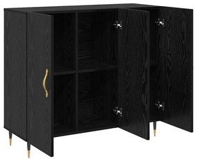 Buffet Preto 90 x 34 x 80 cm Madeira processada