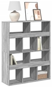 Estante 100x33x125,5 cm derivados de madeira cinzento sonoma