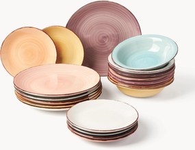Conjunto de loiça pintada à mão Baita, 6 pessoas, conjunto de 18