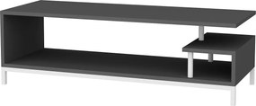 Móvel TV Reilly – Branco/Antracite – 120x44,6x37,6 cm