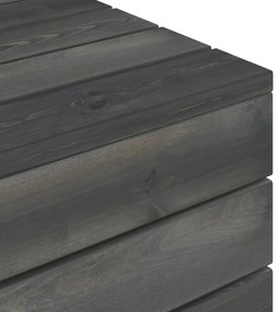 2 pcs conjunto lounge de paletes com almofadões pinho maciço