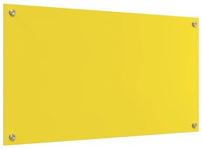 Barreira de Cozinha vidaXL Amarelo 90x50x0,6 cm em Vidro Temperado