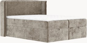 Cama divã em chenille artesanal com arrumação Passion, H4