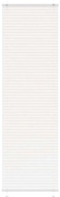 vidaXL Branco Plissada Cega 55x200 cm Largura Tecido 54,4 cm Poliéster