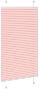 Rosa Plissada Cega 70x150 cm Largura Tecido 69,4 cm Poliéster