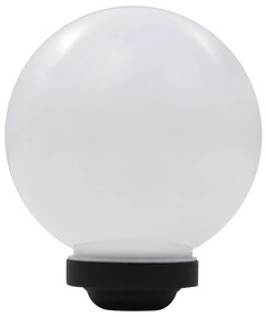 Candeeiro solar de exterior LED 3 pcs esférico 20 cm RGB