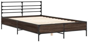 Estrutura de cama 120x200 cm derivados madeira/metal