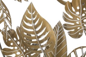 PAINEL DE FERRO DE PAREDE JUNGLE REDONDO CM Ø 80X6,5 DOURADO