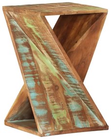 337995 vidaXL Mesa de apoio 35x35x55 cm madeira recuperada maciça