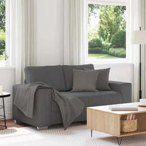 Sofá-luvas 120 cm tecido corduroy cinzento-escuro