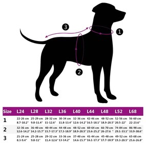 casaco para cães com arnês impermeável reflexivo roxo L68