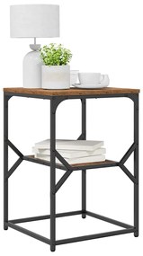 Mesa Lateral vidaXL Madeira Velha 41x40x60 cm Madeira Reforçada