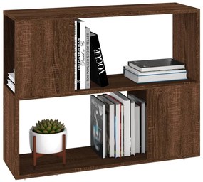 Estante/divisória 80x24x63 cm carvalho castanho