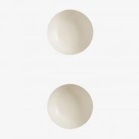 Pack De 2 Tigelas Em Grés Belvere Branco & Ø17 Cm - Sklum