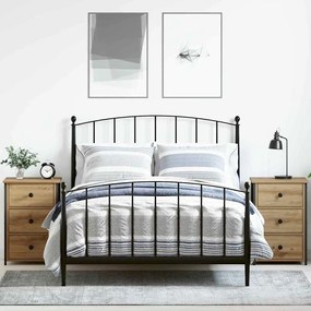 vidaXL Armário de Cabeceira com gaveta 2 pcs Castanho 40 x 36 x 60 cm