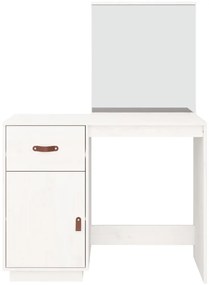 Toucador 95x50x134 cm madeira de pinho maciça branco
