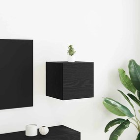 vidaXL Gabinete para TV Preto 30.5 x 30 x 30 cm Madeira processada