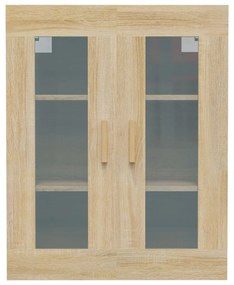 Armário de parede suspenso 69,5x34x90 cm carvalho sonoma