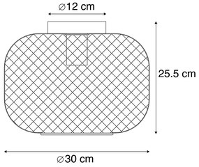 Candeeiro de tecto moderno preto - Bliss Mesh Moderno