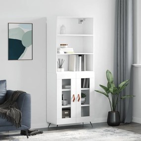 Armário alto 69,5x34x180 cm derivados de madeira branco