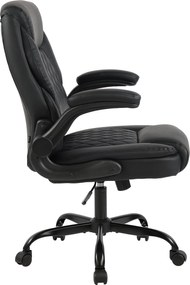 Cadeira de Escritório Medfield Couro sintético preto