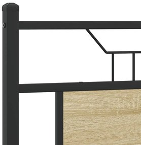 Estrutura cama s/ colchão derivados de madeira carvalho sonoma