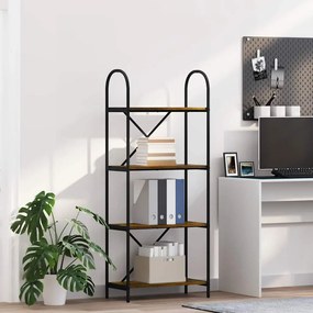 vidaXL Estante Carvalho Defumado 60 x 30 x 146 cm Madeira processada