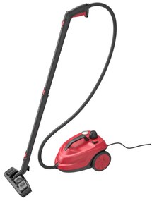Limpador a vapor de alta pressão 2000W com 15 acessórios Mop a vapor pressurizado portátil com tanque de 1,8L e rodas branco