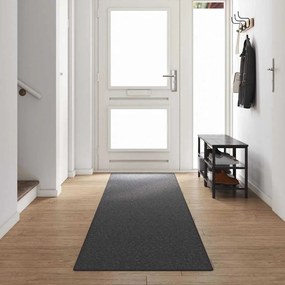 vidaXL Runner de Carpete Cinza Escuro 80 x 500 cm 100% Polipropileno
