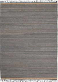 Tapete em mistura de lã e viscose artesanal de pelo curto Sigyn