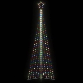 LED Árvore de Natal 495 LEDs Coloridos 300,5 cm